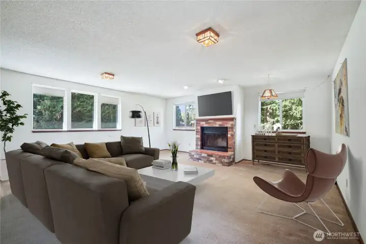 family room - virtually staged.