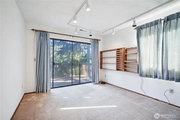 Second bedroom -- also has access to deck.