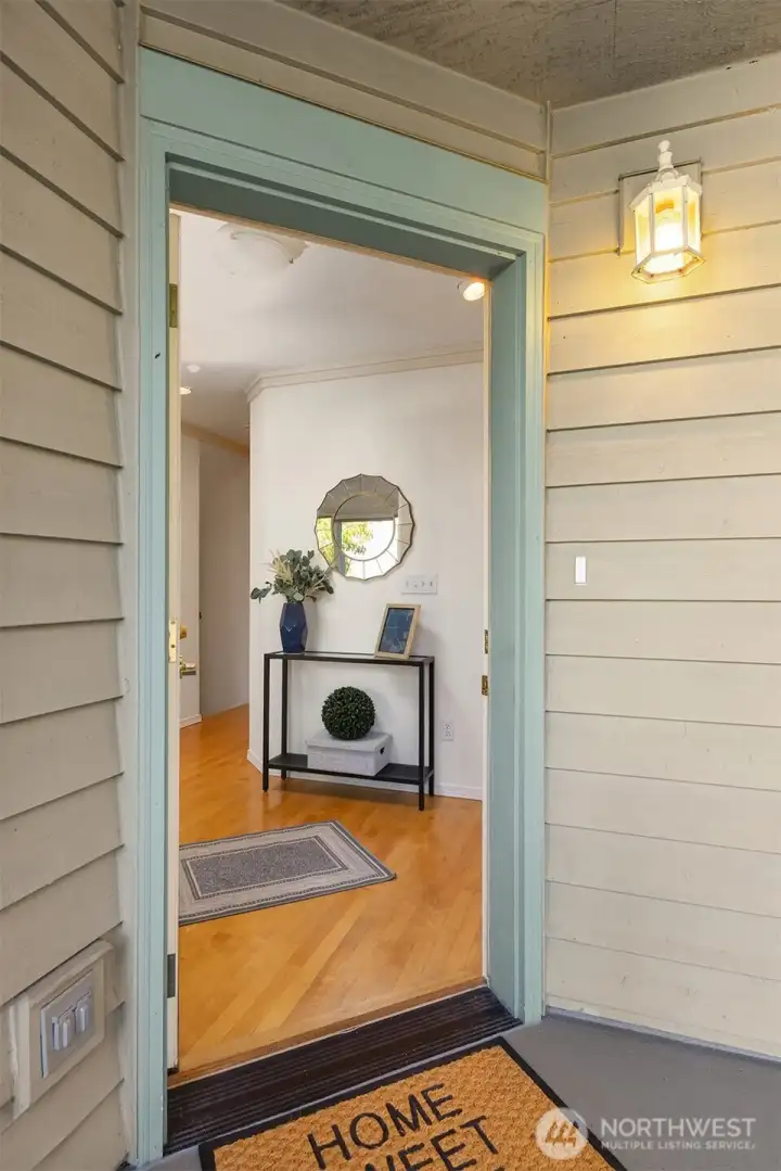 Covered entry porch