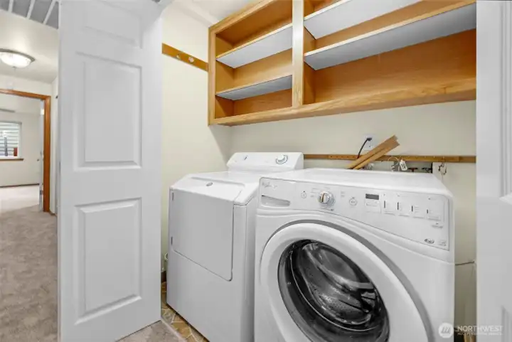 Utility Closet in main hallway by BR #2. W/D convey with sale