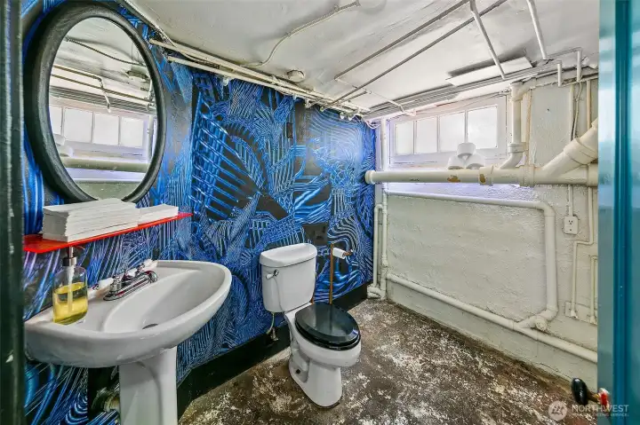 1/2 bath in commercial space