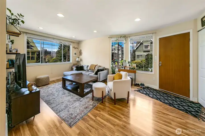 2018 remodel of the 2-bed 1-bath main floor unit known as 1201 E Denny Way.