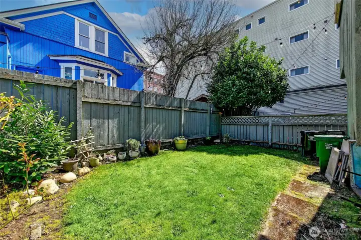 Private backyard of 1203 E Denny Way.