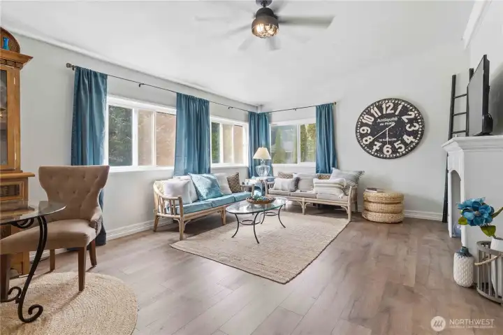 Plenty of room for everyone is the bonus family room.