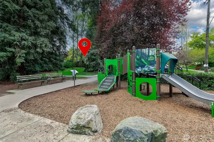 Play park just moments away from the front door