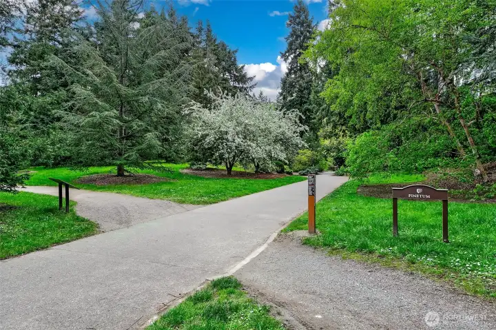 Access to Arboretum trails just moments away from the front door