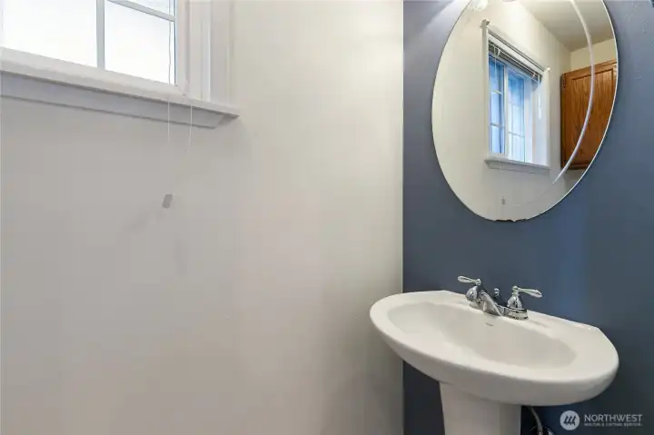 Half bath in laundry room