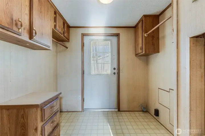 Laundry area is quite big