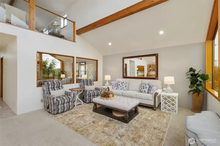 Floors are low maintenance luxury vinyl, tile and wall to wall carpet. Floors are low maintenance luxury vinyl, tile and wall to wall carpet.