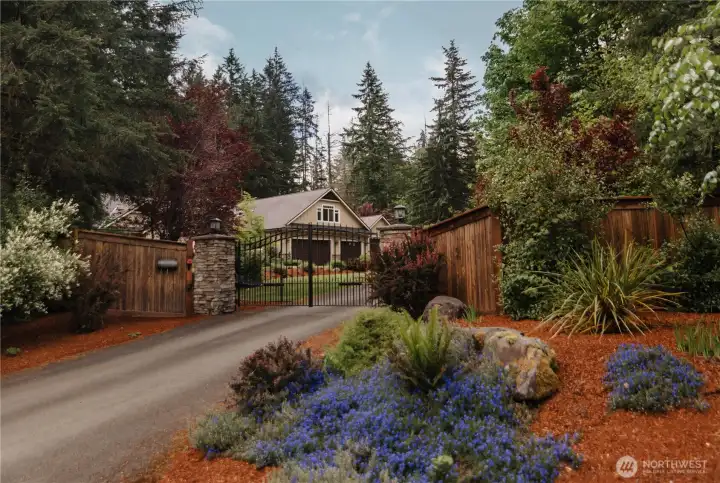 Private gated entry.