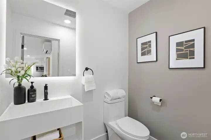 Main floor powder room Main floor powder room