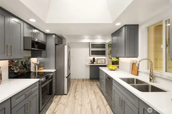 Extensive kitchen renovation completed with quality finishes.