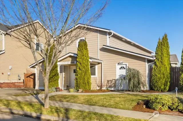 A unique home that is wonderful for a first-time home owner, or for a downsizer that still needs a lot of storage. Fabulous one-level living! The door on the right is the shop/exterior storage space. There's also A/C in the home and a transfer switch for a generator!