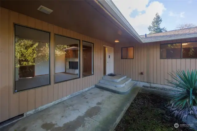 Front covered patio