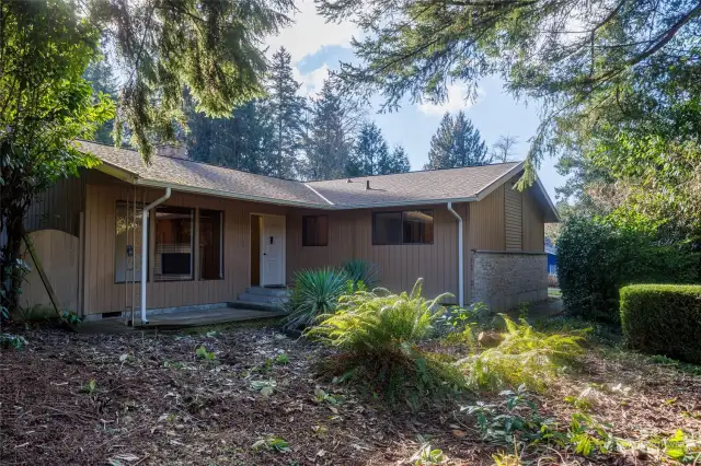 Cedar Siding, Brick Trim, Covered Patio