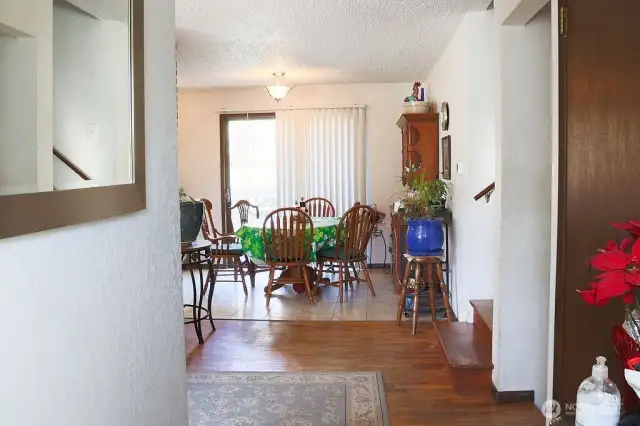 Front door looking towards dining room