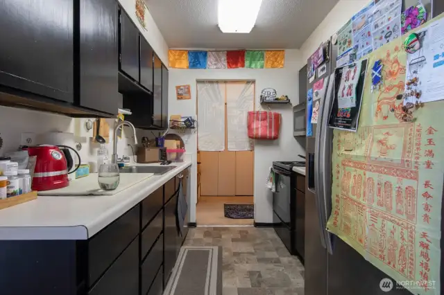 Kitchen opens to Dining Room Area