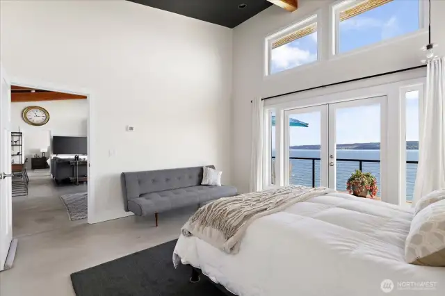Exceptional views from Primary Bedroom #1 - looking back out to Living Room.