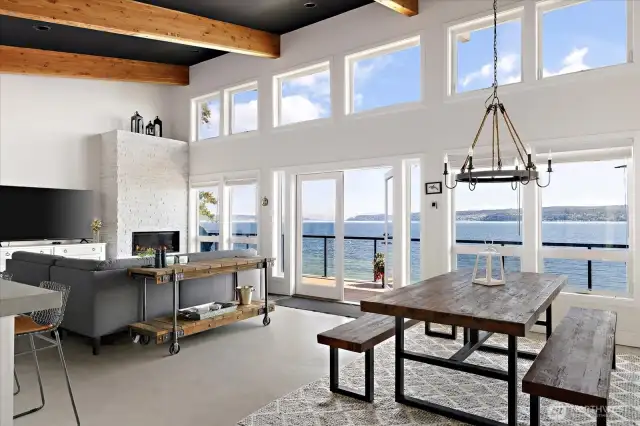 Large Windows Grace the living / dining area with breathtaking views
