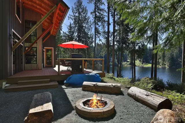 Sit around the fire.