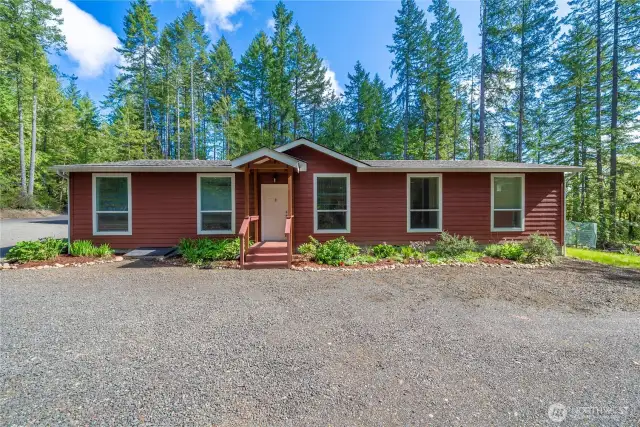 Beautiful 3-year-old manufactured home on 2.18 acres with a 1500 sq ft shop.