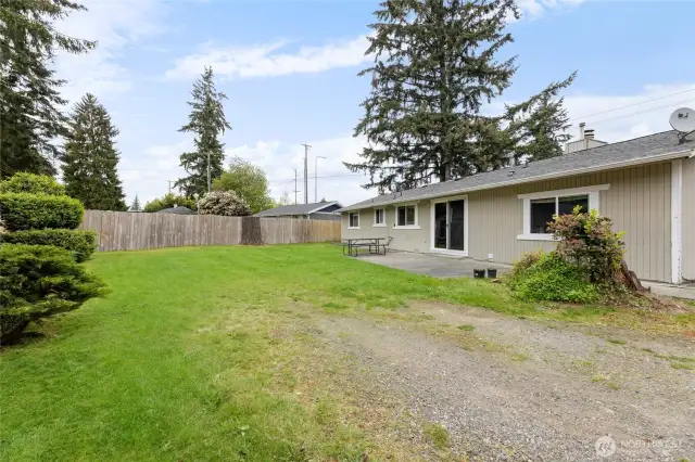 More parking on side of backyard