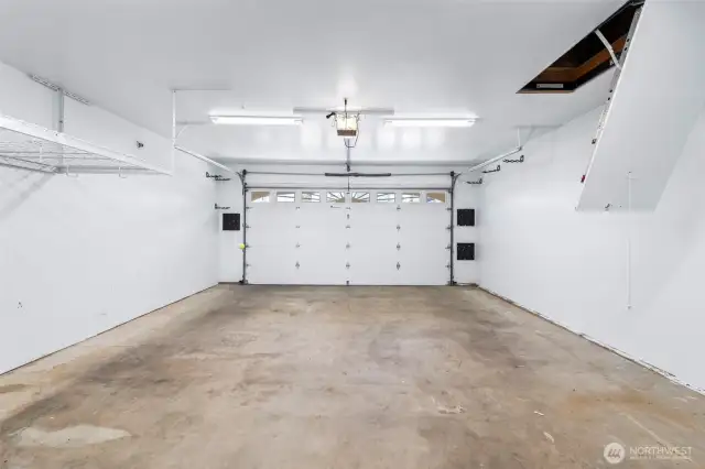 Two car garage