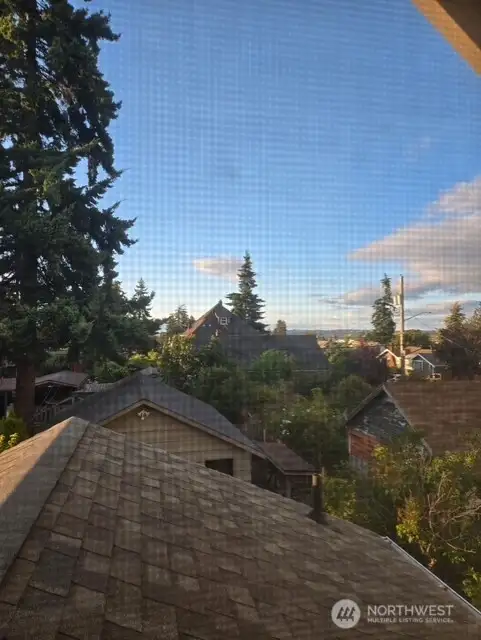 View from upstairs toward harbor.
