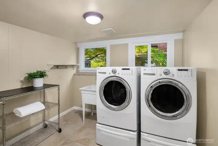The utility room on the lower level was originally a bedroom and could be converted back if desired.