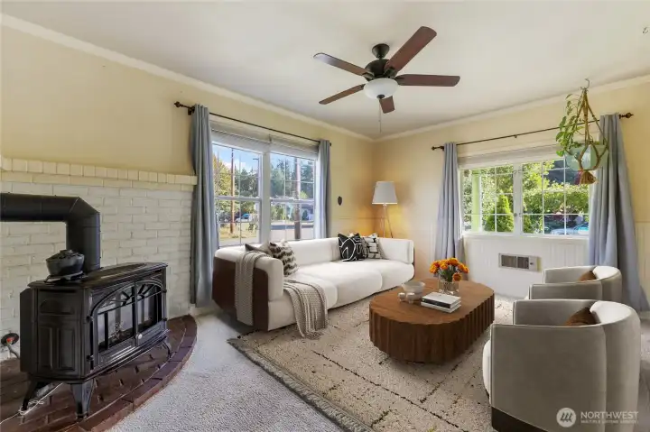 Virtually Staged Living Room