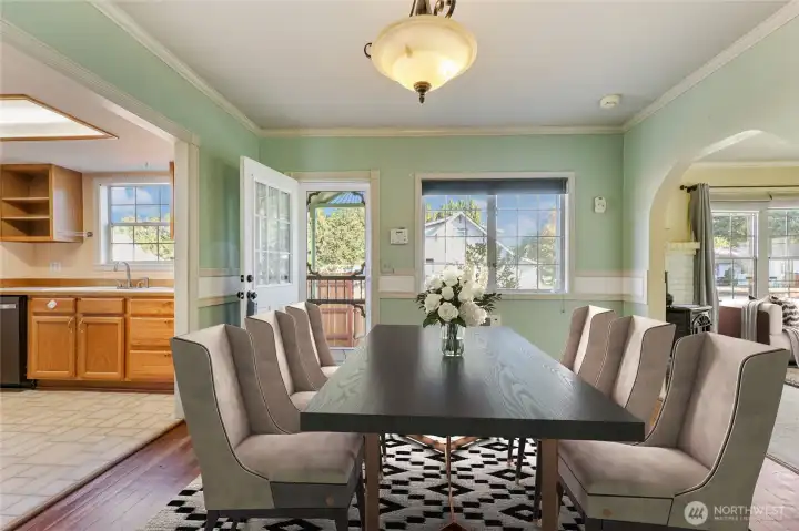 Virtually Staged Dining Room