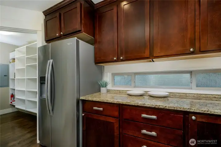 Kitchen and huge pantry
