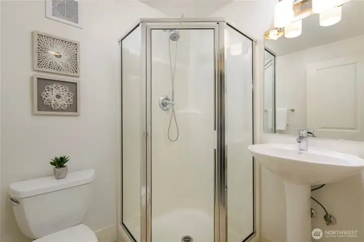 Shower lower bedroom