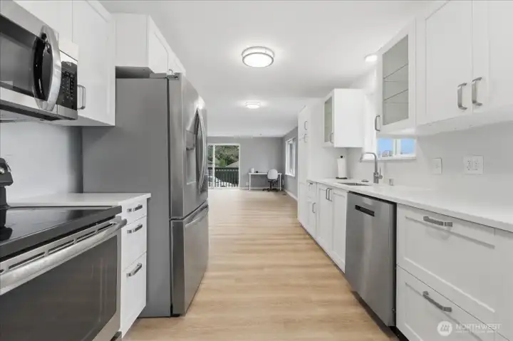 Kitchen on the main level with Stainless Steel Appliances