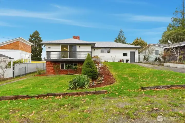 1 Story home with a daylight basement and side entry to lower level. A perfect setup for multigenerational living