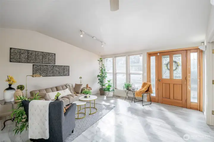 Natural light floods this home.