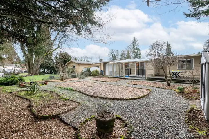 Large 6,000 sq. ft. lot.