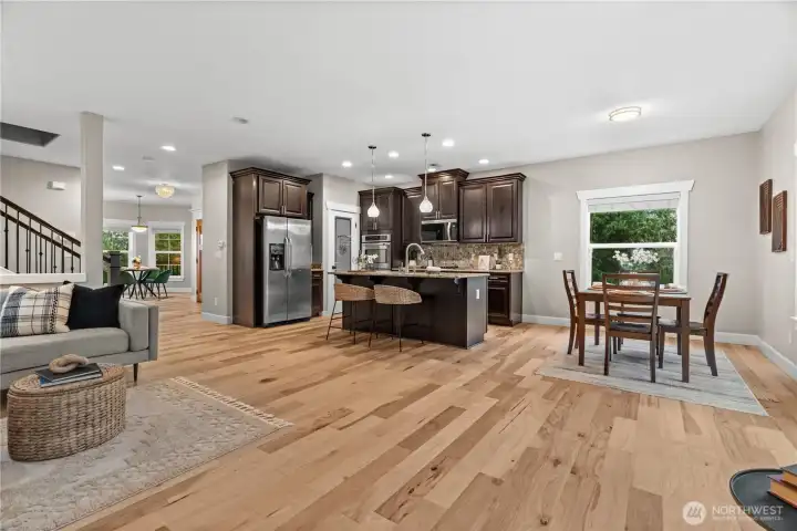 Light and bright throughout the main level