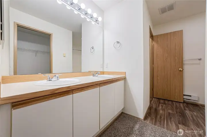 Primary Bathroom with dual sinks