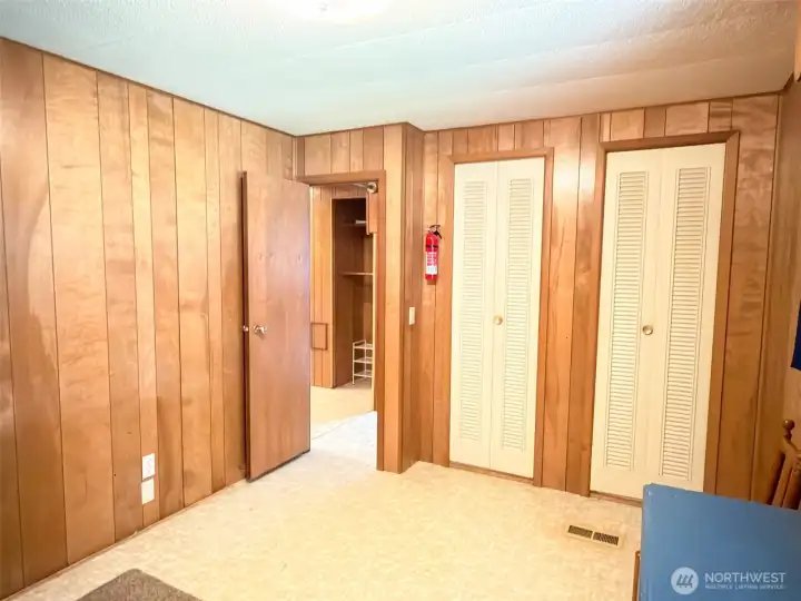 And double door closet.