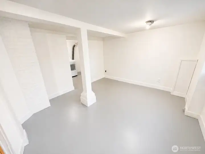 Downstairs storage area