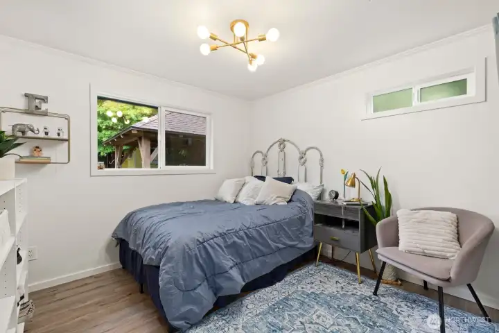 Second Bedroom with view of back yard.