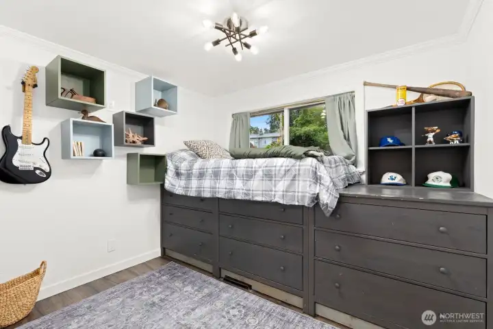 Third Bedroom features plenty of storage as well as bed space!