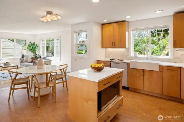 Notice all of the windows and great natural light.