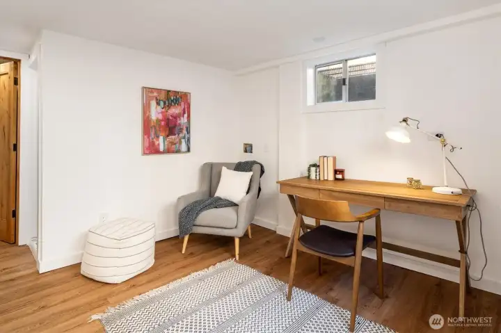 The bonus room downstairs is plumbed for a second kitchen and has its own private entrance.  The downstairs could be re-imagined to make a great rental, MIL or maybe a college aged kid.