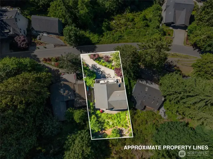 Aerial with Approximate Property Lines