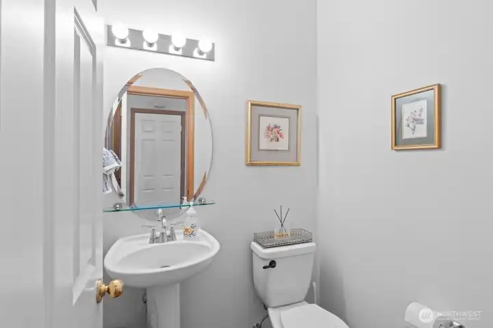 Guest bathroom on the main floor. Guest bathroom on the main floor.
