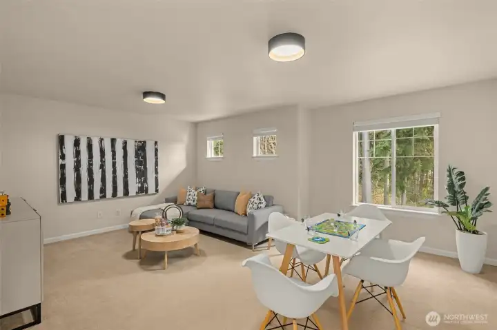 Bonus room with the ample windows filled with natural light Bonus room with the ample windows filled with natural light