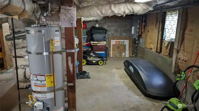 Plenty of room for storage in basement!