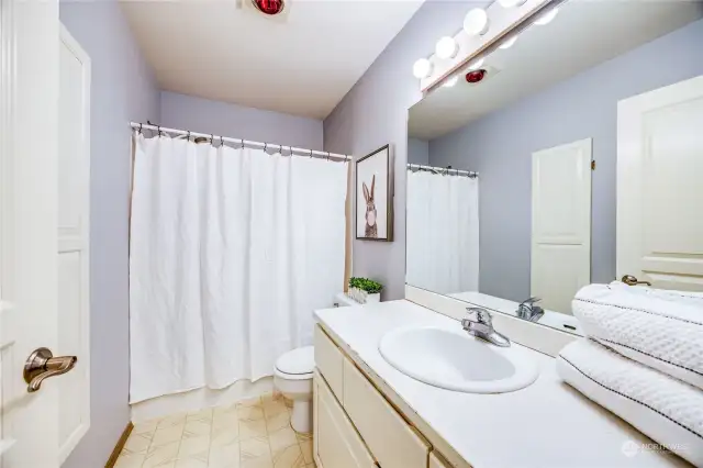 Full bathroom upstairs.